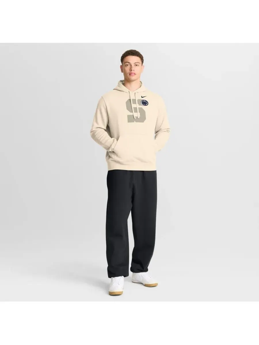Nike Мужская кремовая толстовка Penn State Nittany Lions Campus Shadow — изображение 3 из 5, бежевый