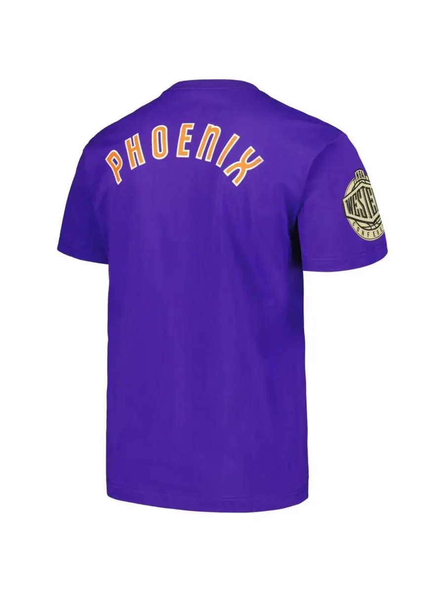 Mitchell & Ness Мужская фиолетовая футболка Phoenix Suns Hardwood Classics Team OG 2.0 Premium — изображение 3 из 4