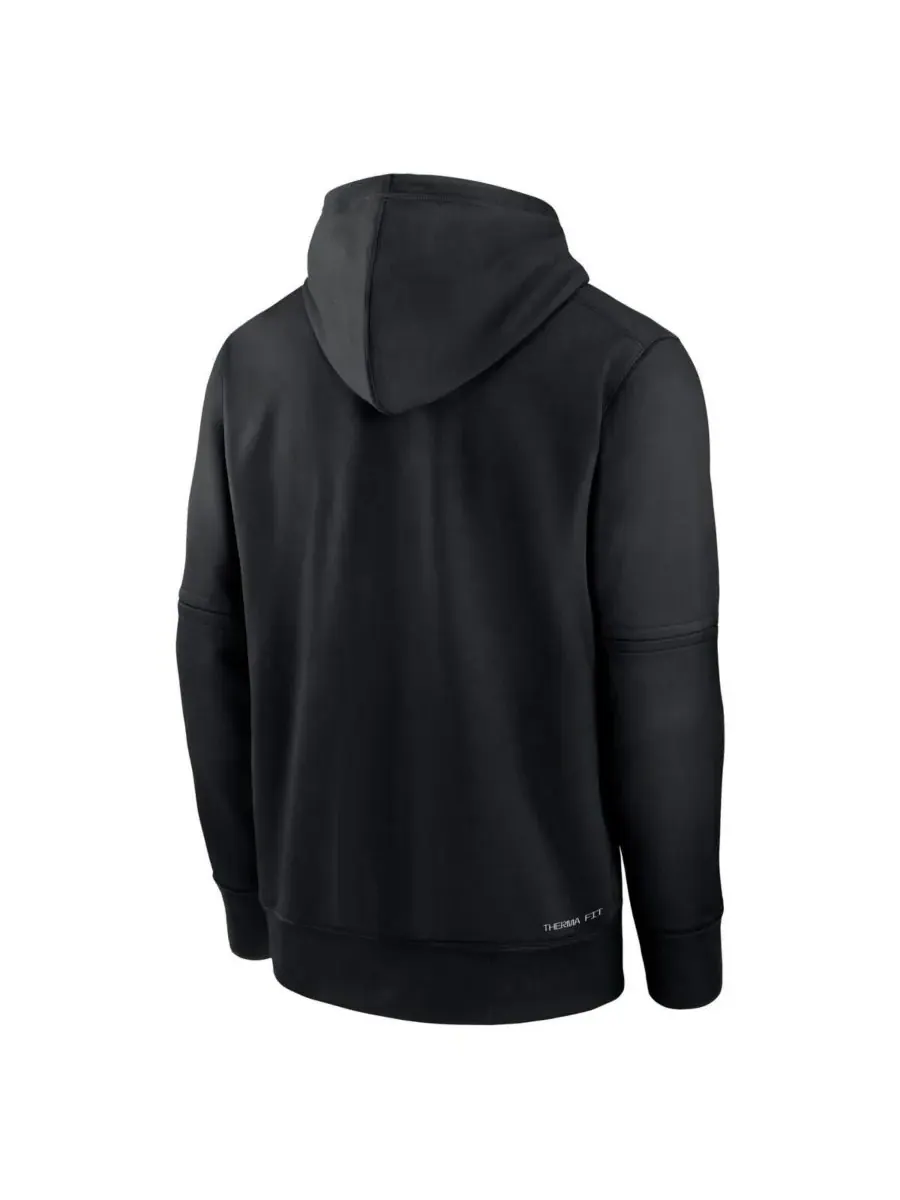 Nike Мужская черная толстовка Therma-FIT из коллекции New York Mets Authentic Collection — изображение 3 из 3