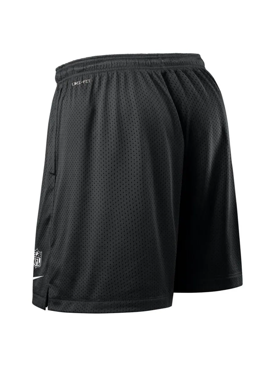 Nike Мужские черные двусторонние спортивные шорты New York Jets Sideline — изображение 3 из 5, черный