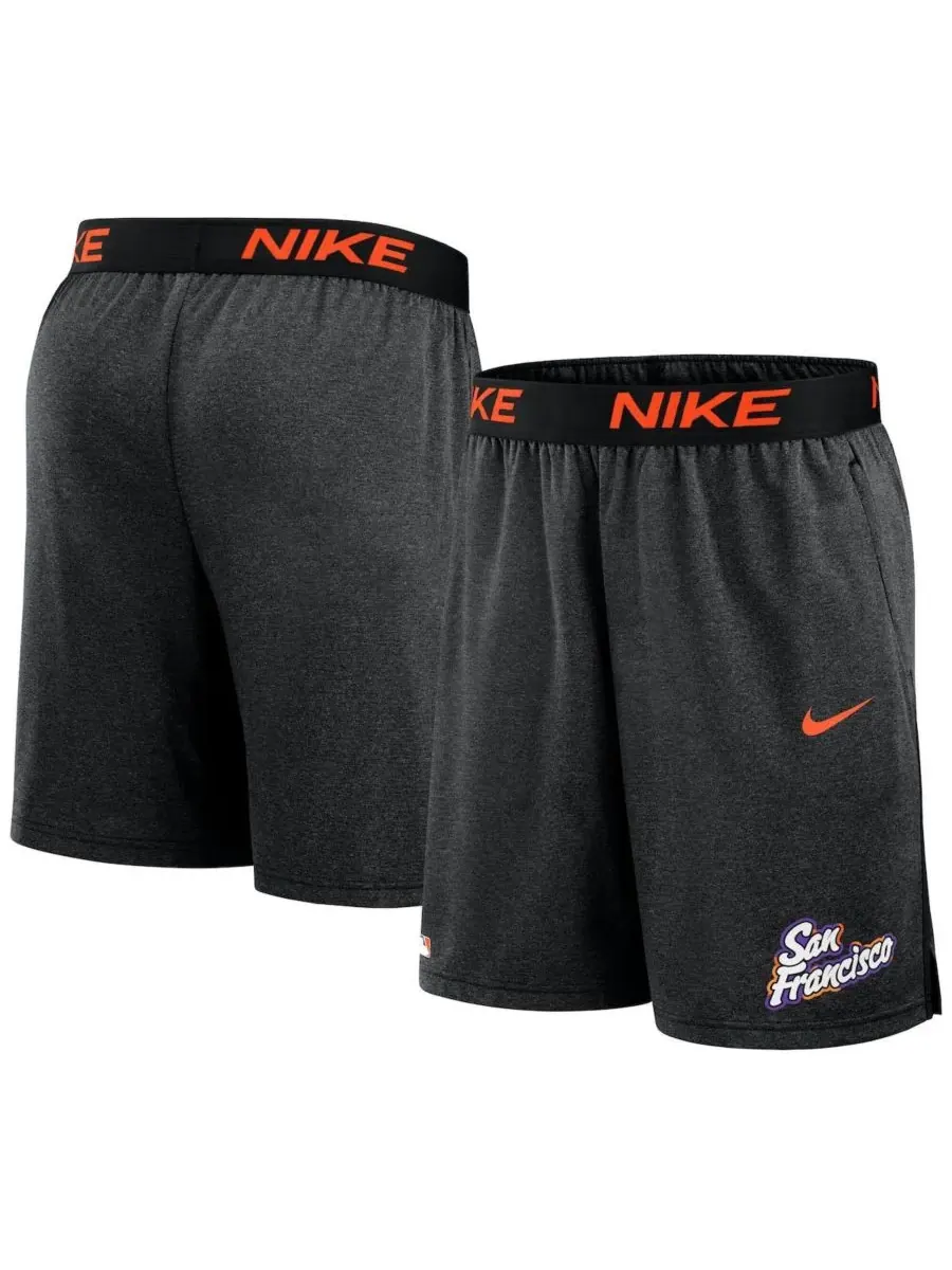 Nike Мужские черные вязаные шорты San Francisco Giants 2025 City Connect из аутентичной коллекции — изображение 1 из 3