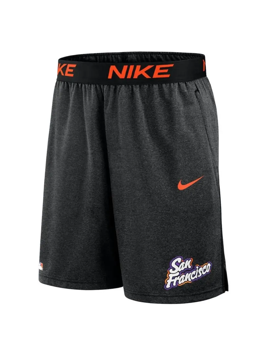 Nike Мужские черные вязаные шорты San Francisco Giants 2025 City Connect из аутентичной коллекции — изображение 2 из 3