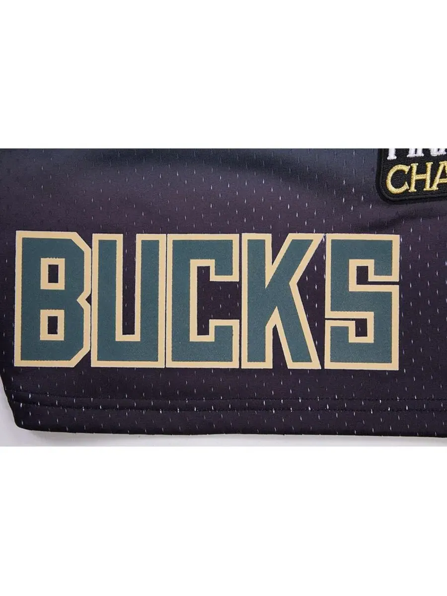 Pro Standard Мужские сетчатые шорты Milwaukee Bucks фиолетового — изображение 4 из 4, фиолетовый зеленый