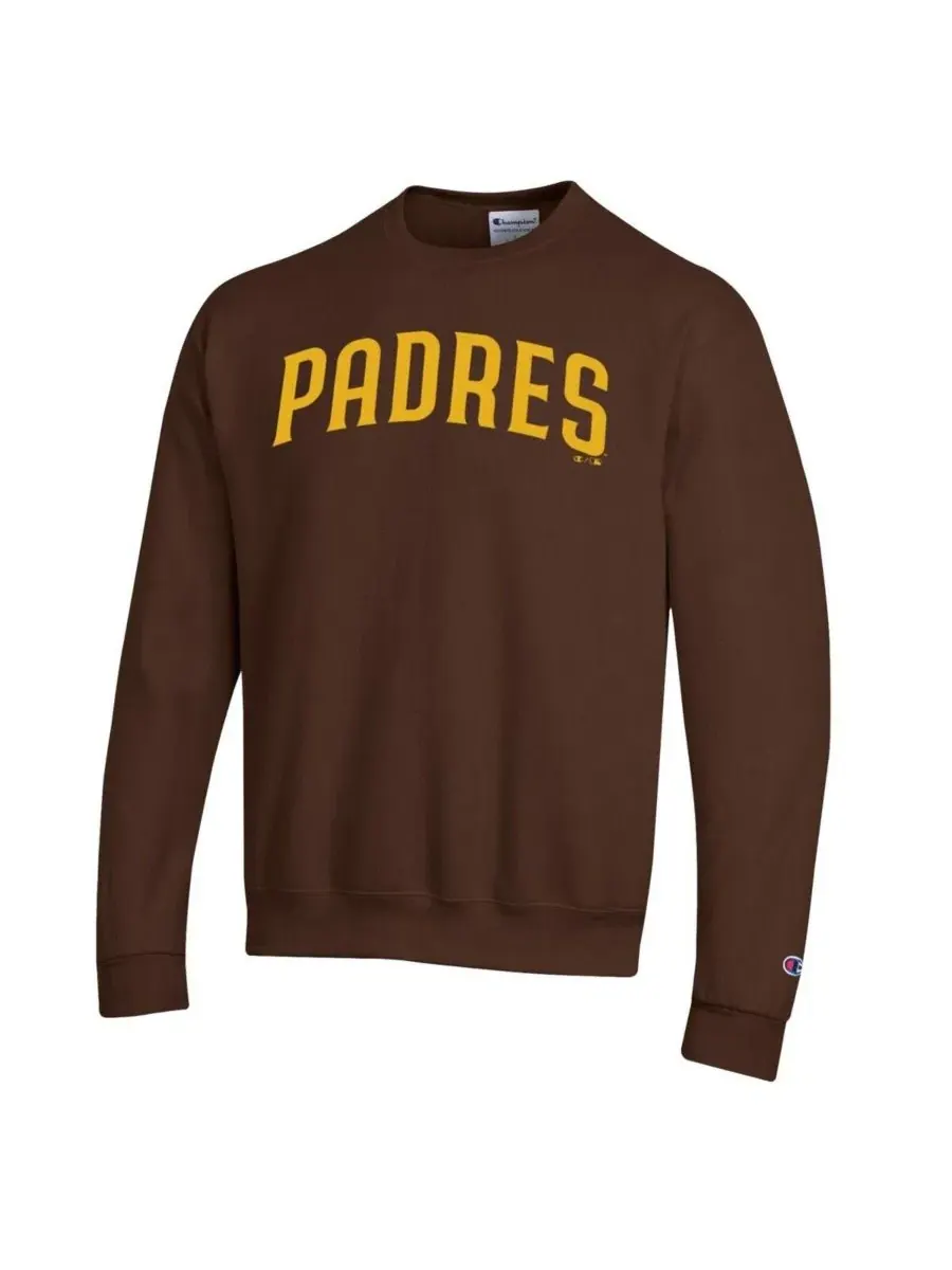 Мужская коричневая толстовка с логотипом San Diego Padres Powerblend Champion — изображение 2 из 3, коричневый