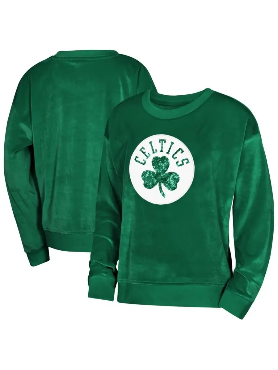 Толстовка Big Boys and Girls Outerstuff Kelly Green Boston Celtics Step Back — изображение 1 из 3, зеленый