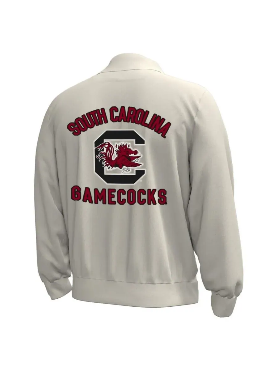 Мужская флисовая куртка Stone South Carolina Gamecocks Gameday Icon с застежкой на кнопках Under — изображение 3 из 3, серый