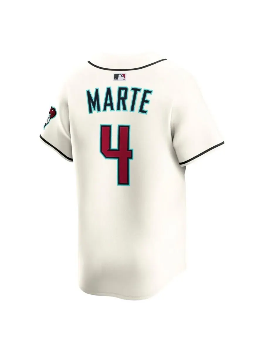 Nike Мужская футболка Ketel Marte Cream Arizona Diamondbacks, альтернативная лимитированная серия — изображение 2 из 3