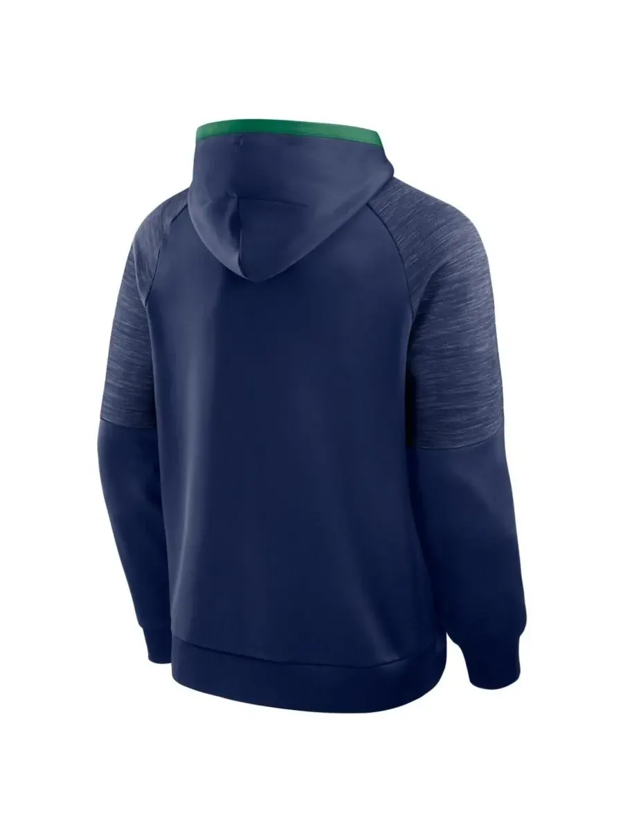 Fanatics Мужская темно-синяя толстовка с капюшоном Notre Dame Fighting Irish Quad Defender — изображение 2 из 3, темно-синий