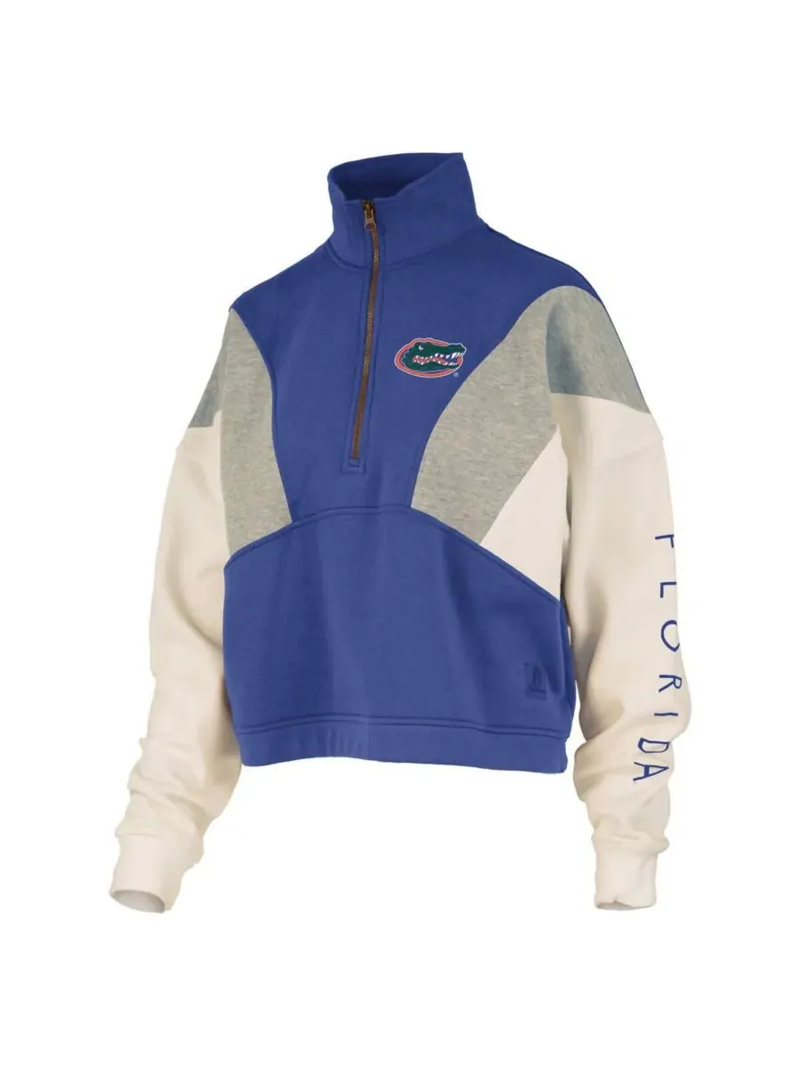 Женская толстовка Royal Florida Gators Ferrara с цветными блоками и застежкой-молнией до середины — изображение 3 из 3