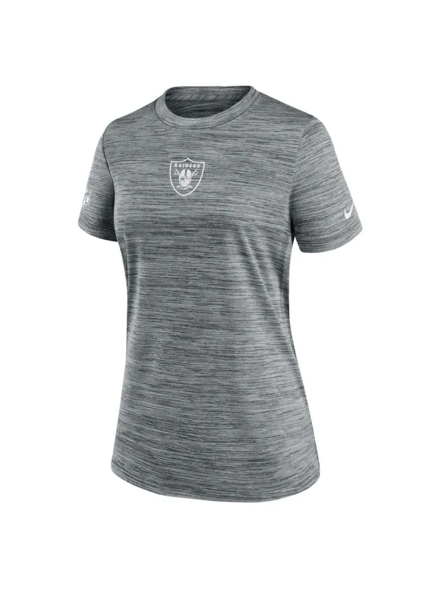 Nike Женская серая футболка Las Vegas Raiders Sideline Velocity Performance — изображение 2 из 3, серый