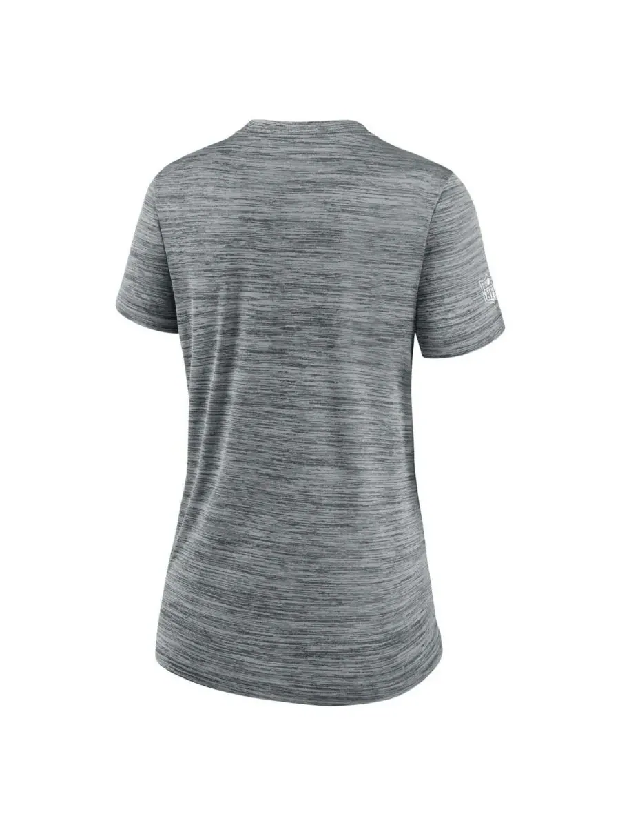Nike Женская серая футболка Las Vegas Raiders Sideline Velocity Performance — изображение 3 из 3, серый