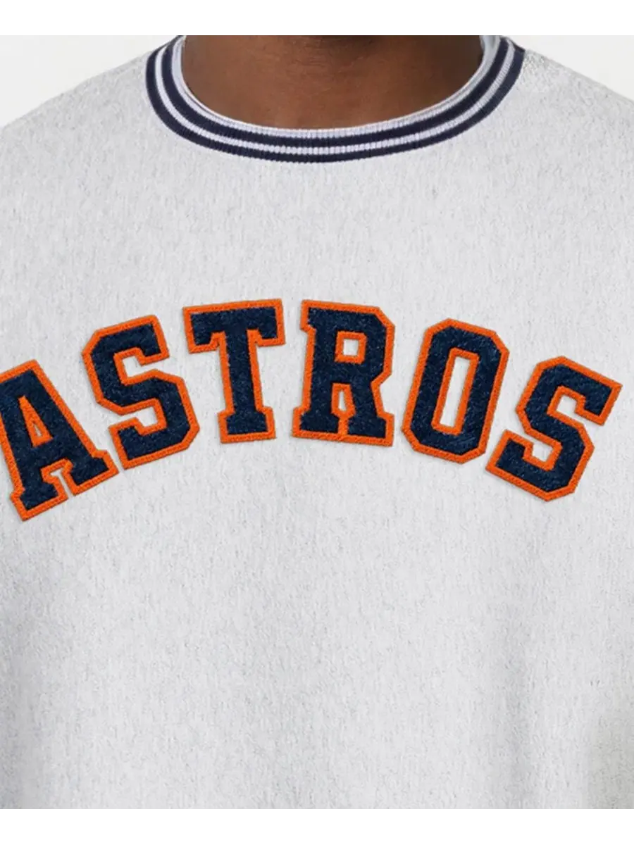 Свитшот с длинным рукавом Reverse Weave Houston Astros Champion — изображение 4 из 4, серый