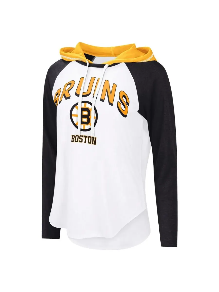 Женская футболка с капюшоном и длинным рукавом Boston Bruins MVP G-III 4Her by Carl Banks — изображение 2 из 3, белый