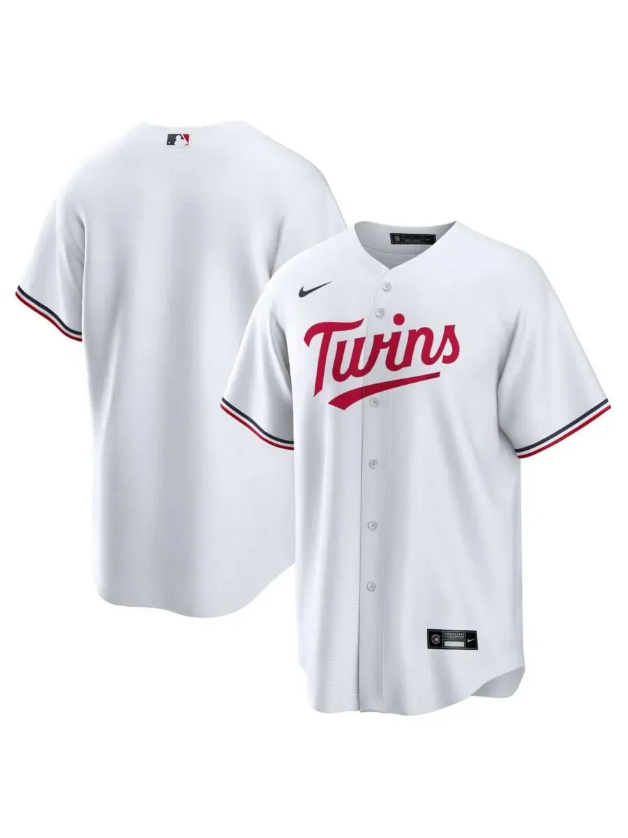 Мужская футболка-джерси Minnesota Twins Home Big & Tall Replica Nike — изображение 1 из 3, белый