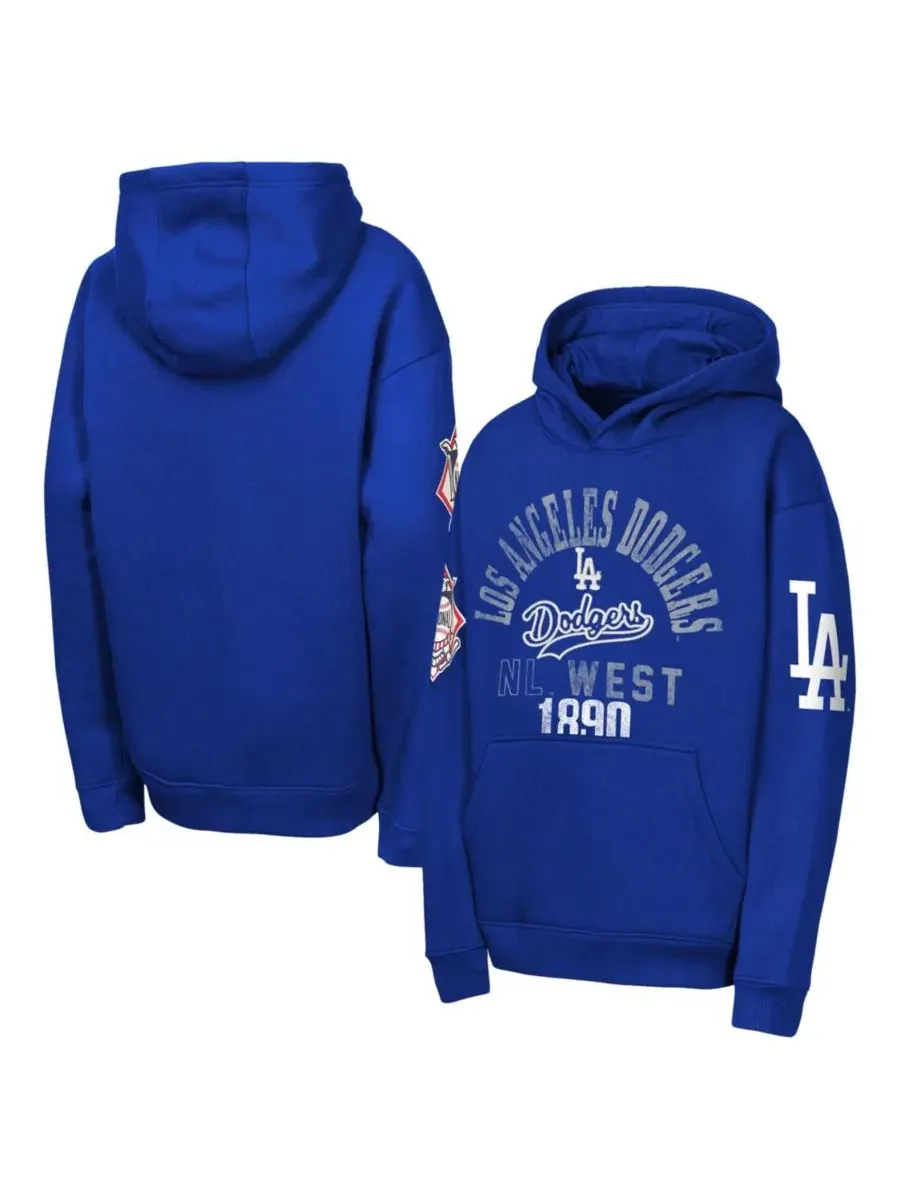 Худи с флисовой подкладкой, с принтом, Los Angeles Dodgers Outerstuff