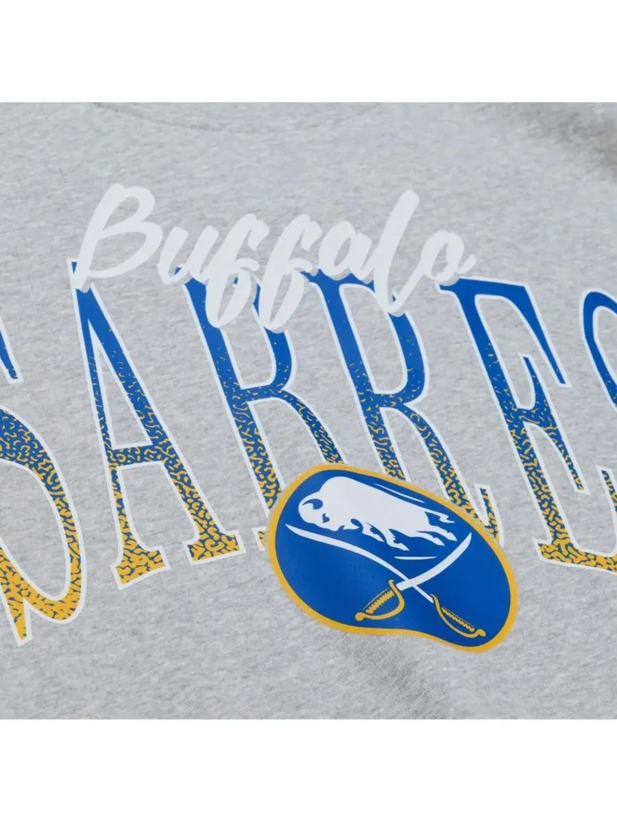 Женский свитшот с принтом Hockey Night Buffalo Sabres — изображение 4 из 4, серый