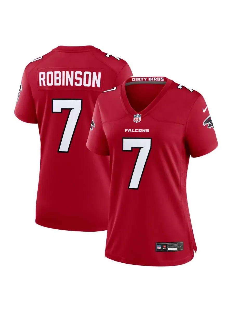 Женская футболка Bijan Robinson Red Atlanta Falcons Game Jersey Nike — изображение 1 из 3, красный