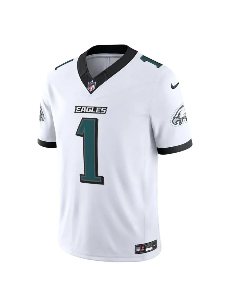 Мужская футболка Jalen Hurts White Philadelphia Eagles Vapor F.U.S.E. Stitched Limited Jersey Nike — изображение 3 из 3