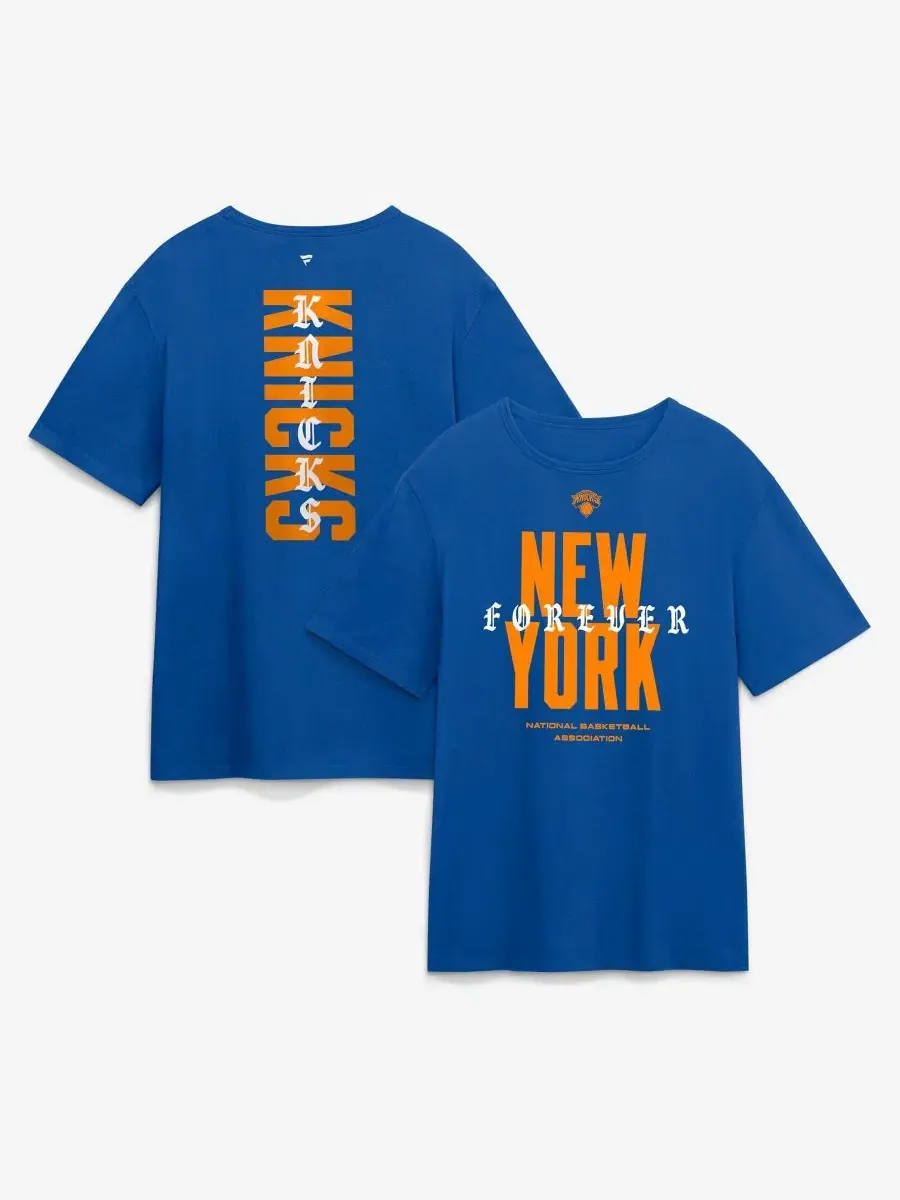 Футболка с принтом NY Forever Legacy Cotton New York Knicks Fanatics — изображение 1 из 3, синий