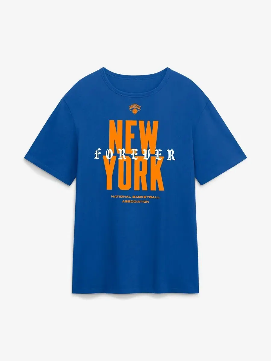 Футболка с принтом NY Forever Legacy Cotton New York Knicks Fanatics — изображение 2 из 3, синий