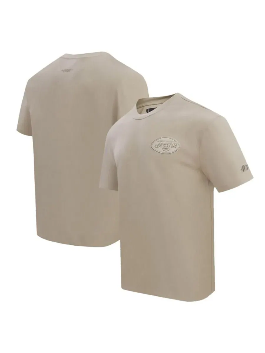 Футболка с принтом Drop Shoulder Pro Standard — изображение 1 из 3, бежевый
