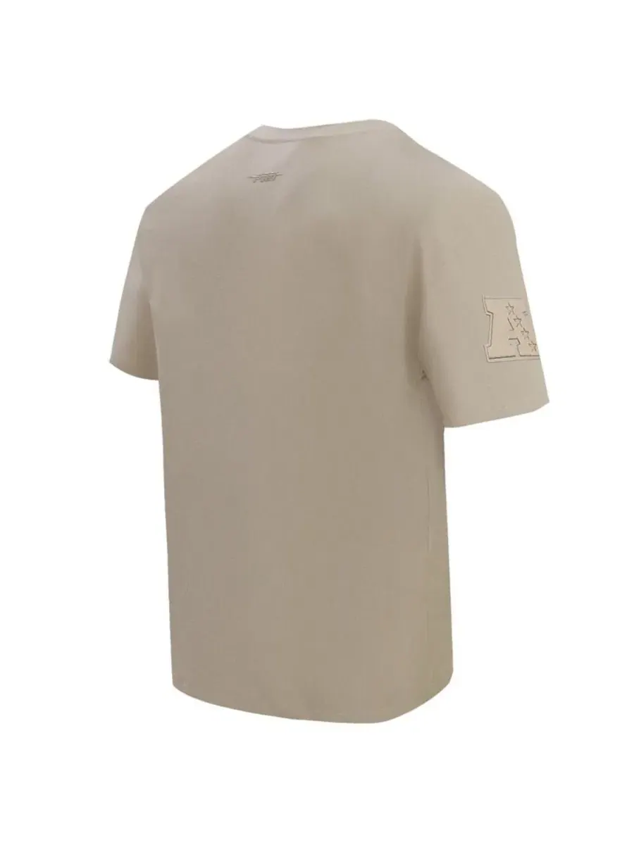 Футболка с принтом Drop Shoulder Pro Standard — изображение 2 из 3, бежевый
