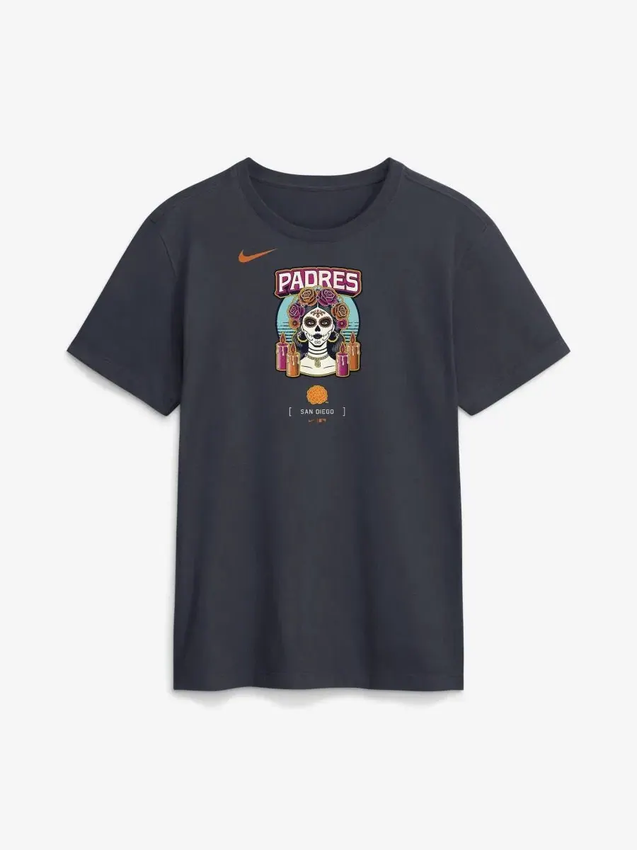 Футболка с принтом San Diego Padres City Connect Nike — изображение 1 из 2, обсидиан
