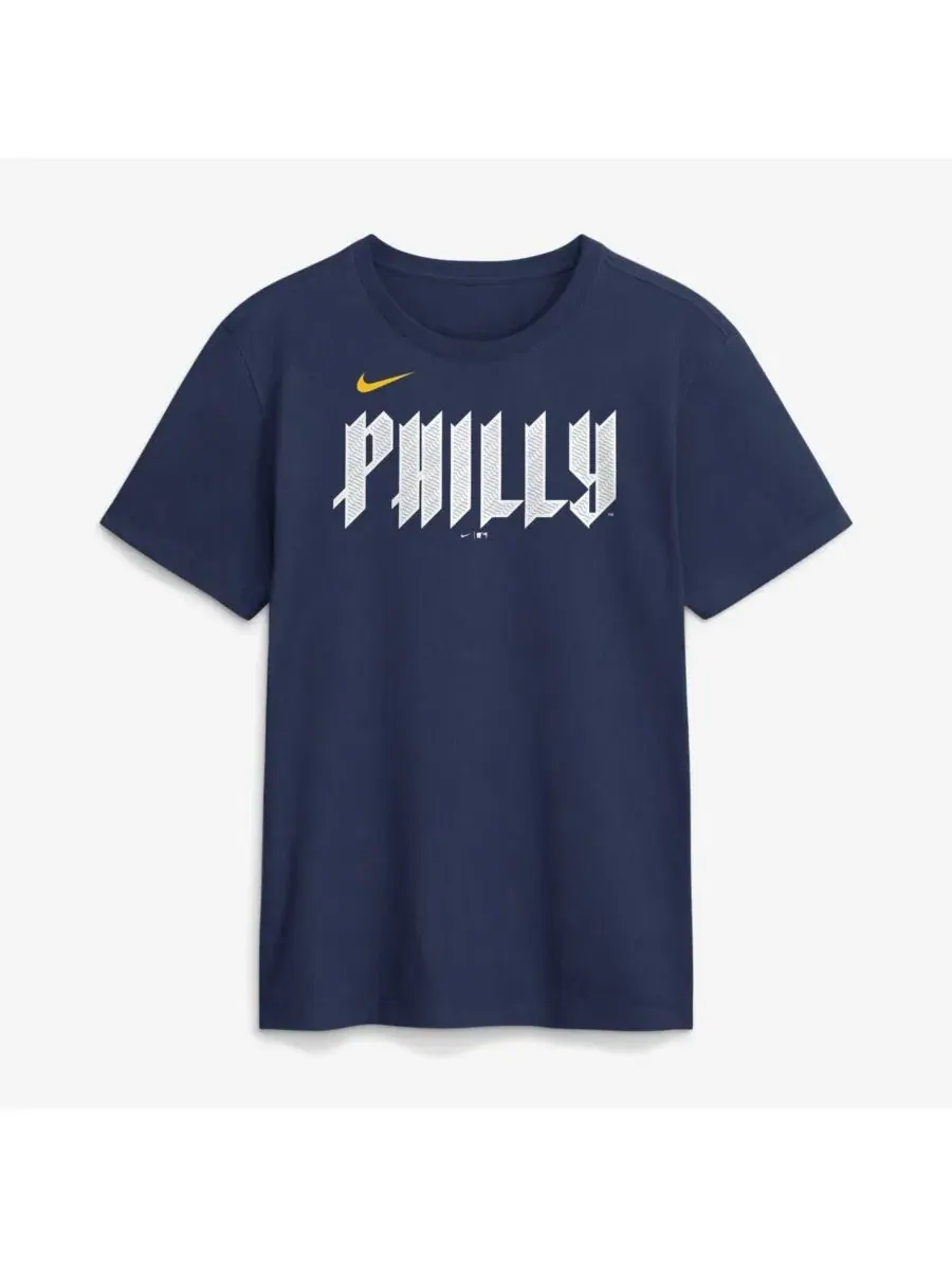 Футболка с коротким рукавом City Connect Philadelphia Phillies Nike — изображение 2 из 4, темно-синий