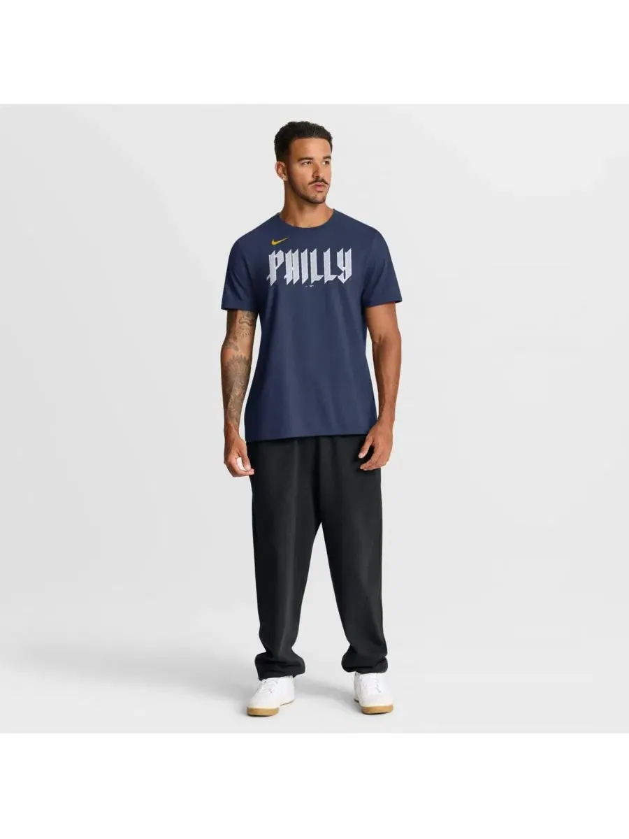 Футболка с коротким рукавом City Connect Philadelphia Phillies Nike — изображение 3 из 4, темно-синий