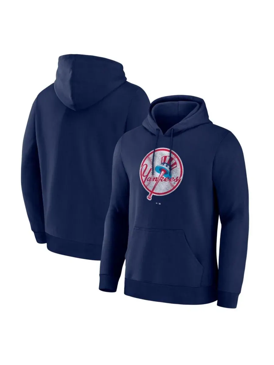 Мужская толстовка New York Yankees Legacy темно-синего цвета Fanatics — изображение 1 из 3, темно-синий