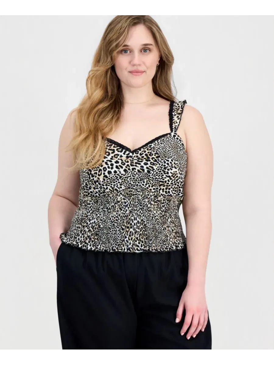 Топ без рукавов с принтом Leopard Patch FULL CIRCLE TRENDS — изображение 1 из 4
