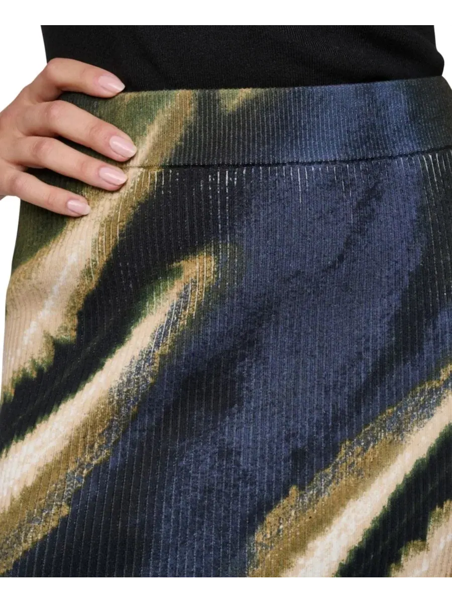 Карандашная юбка миди с принтом из рибаны DKNY, Brushed Riverside — изображение 7 из 7