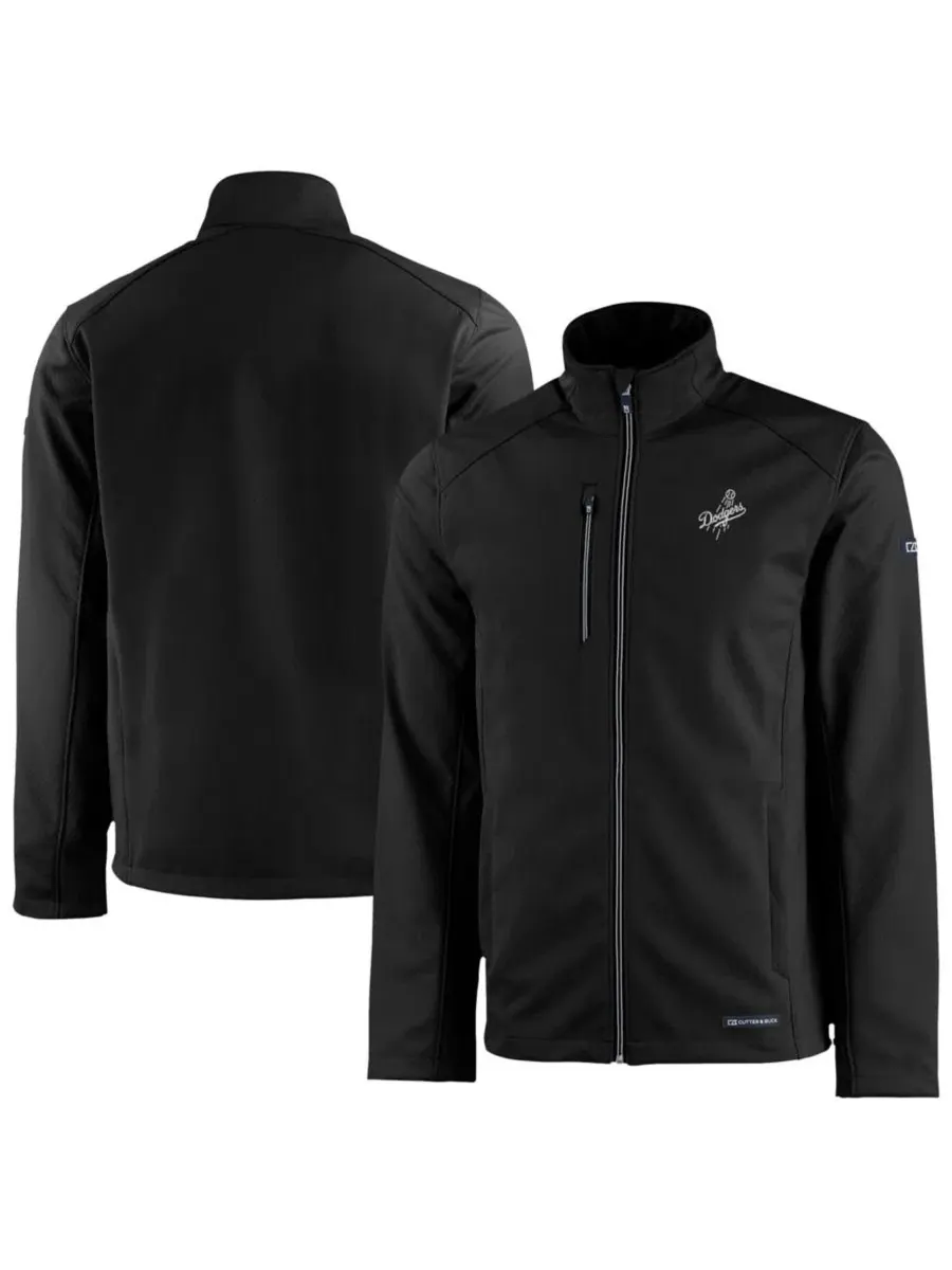 Куртка Los Angeles Dodgers Evoke Eco Softshell Full-Zip Cutter & Buck — изображение 1 из 3, черный