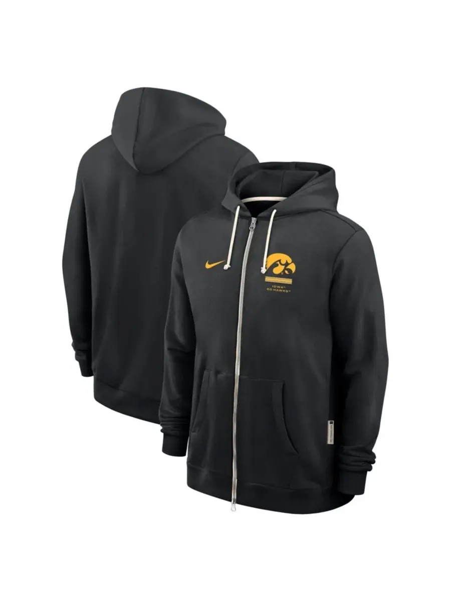 Толстовка с капюшоном Nike Iowa Hawkeyes — изображение 1 из 4, черный