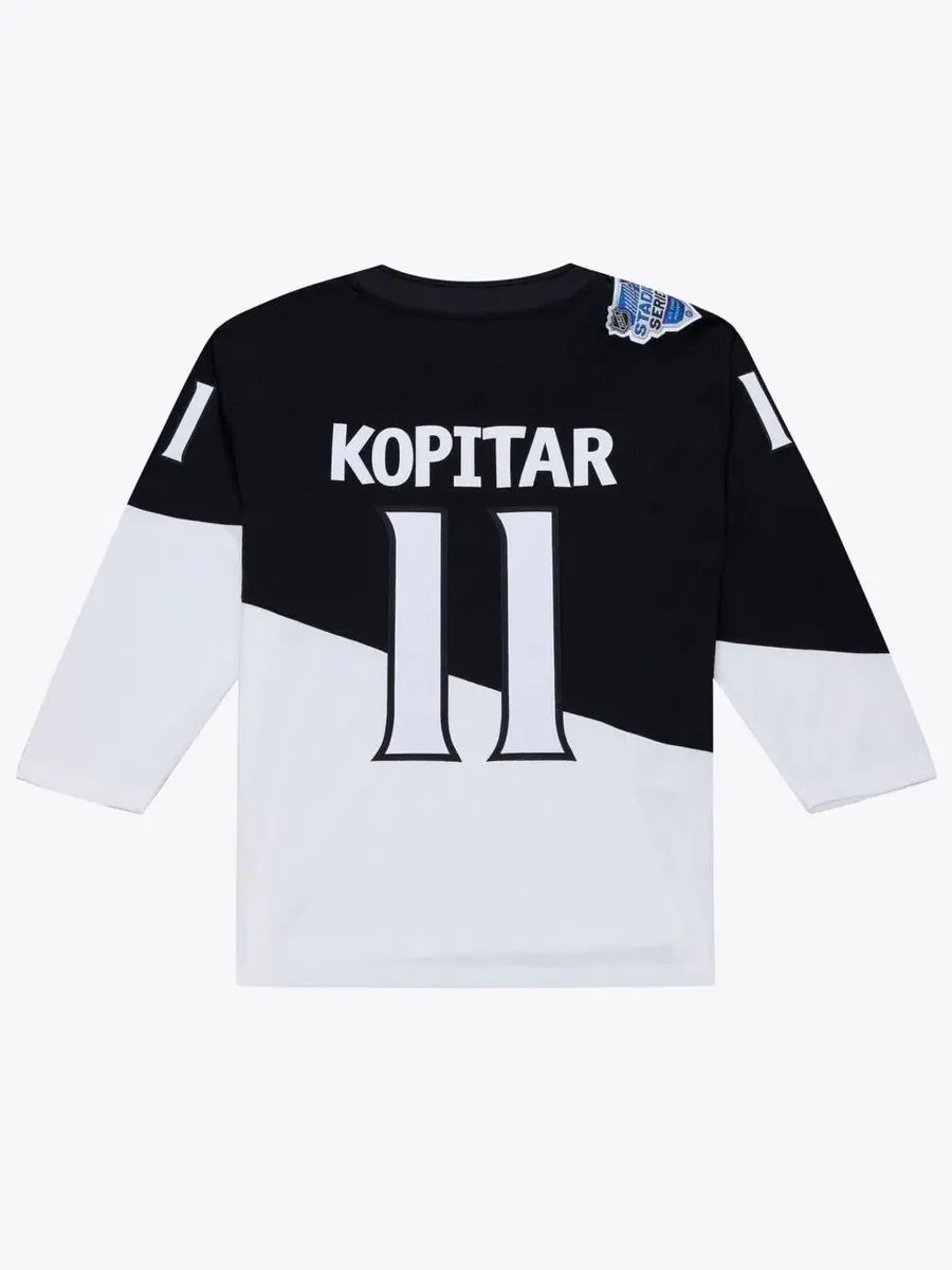 Хоккейный джерси с длинным рукавом Anze Kopitar 2020 Power Play Mitchell & Ness — изображение 2 из 5, черный белый