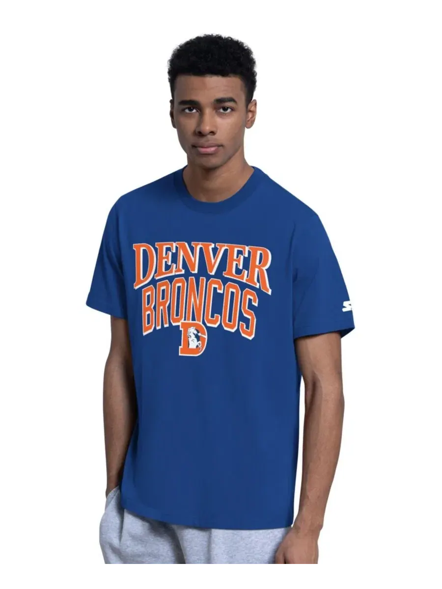 Комплект футболок с принтом Denver Broncos Throwback Logo Starter — изображение 2 из 4, серый