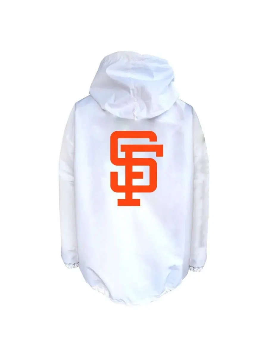 Куртка с капюшоном San Francisco Giants Big & Tall Full-Snap Mitchell & Ness — изображение 3 из 3, белый черный