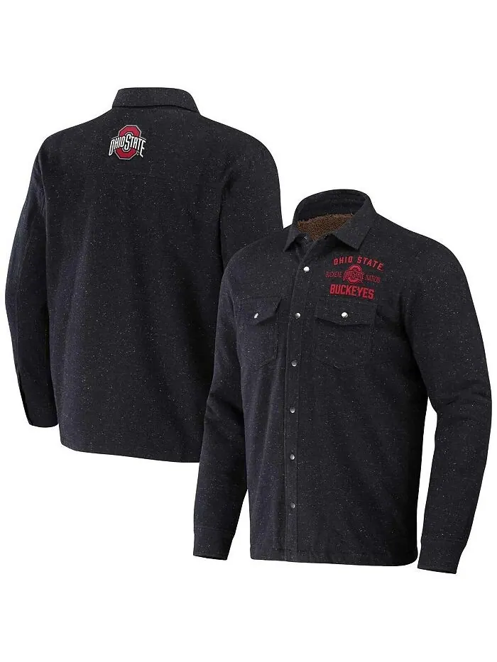 Мужская куртка Darius Rucker Collection от Heather Charcoal Ohio State Buckeyes на подкладке из — изображение 1 из 3
