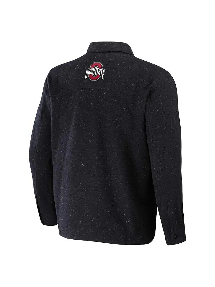 Мужская куртка Darius Rucker Collection от Heather Charcoal Ohio State Buckeyes на подкладке из — изображение 3 из 3