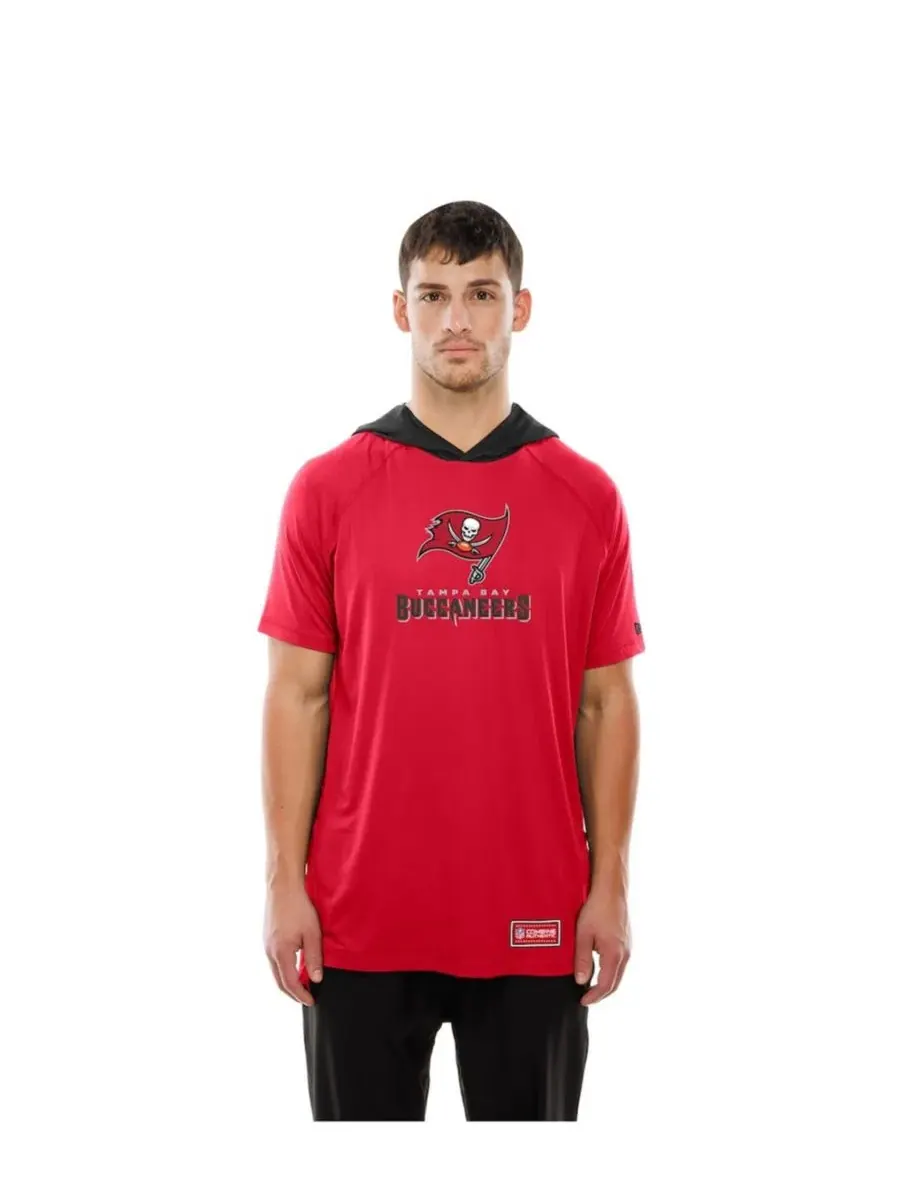Футболка с капюшоном и рукавом реглан Tampa Bay Buccaneers New Era — изображение 4 из 5, красный