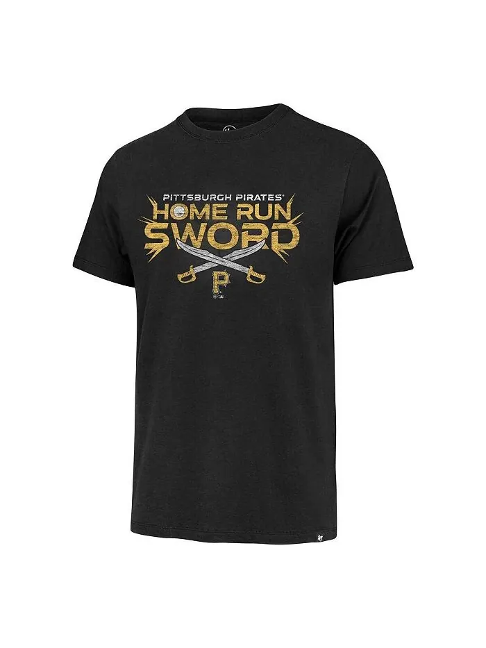 Мужская черная футболка Pittsburgh Pirates HR Celebration '47 Brand — изображение 2 из 3, черный