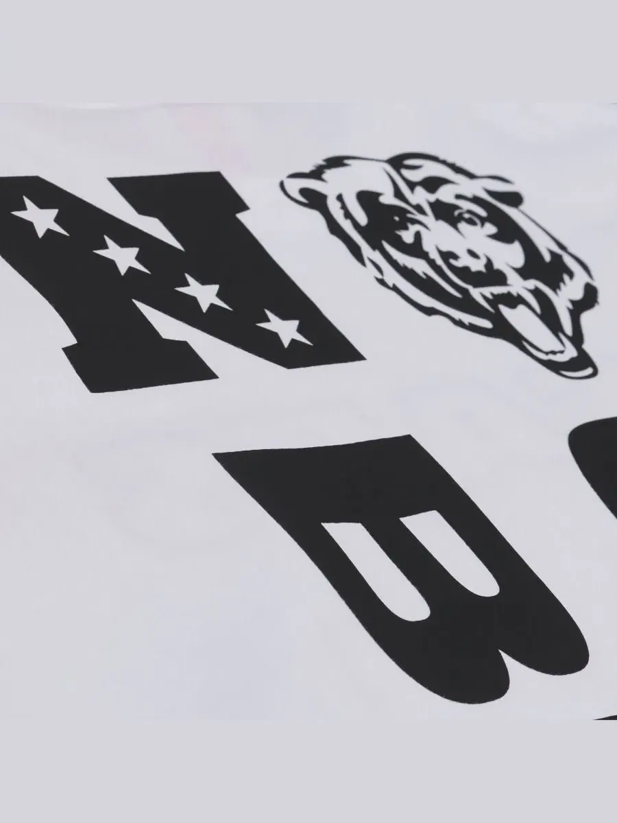 Футболка с длинным рукавом Monochrome Mitchell & Ness — изображение 4 из 5, белый
