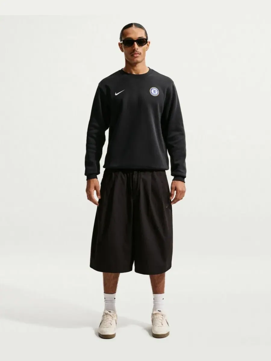 Свитшот Chelsea Club с длинным рукавом Nike — изображение 3 из 5, черный