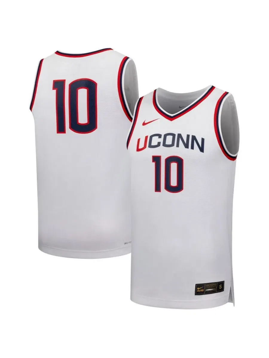 Баскетбольная джерси-реплика UConn Huskies 10 White Nike — изображение 1 из 3, белый