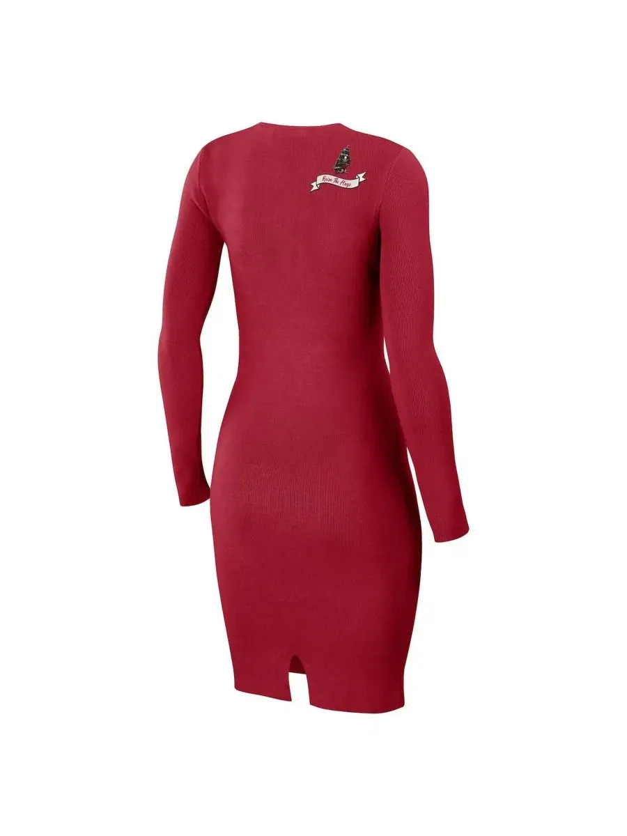 Платье с длинным рукавом с графикой Tampa Bay Buccaneers WEAR by Erin Andrews — изображение 3 из 3, красный