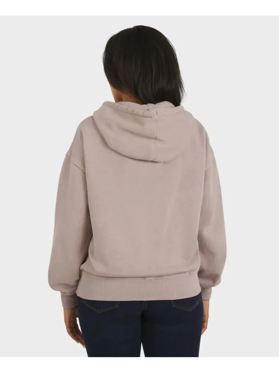 Женский свитшот с капюшоном New Orleans Saints Washed Pullover Crewdie WEAR by Erin Andrews — изображение 5 из 5, бежевый