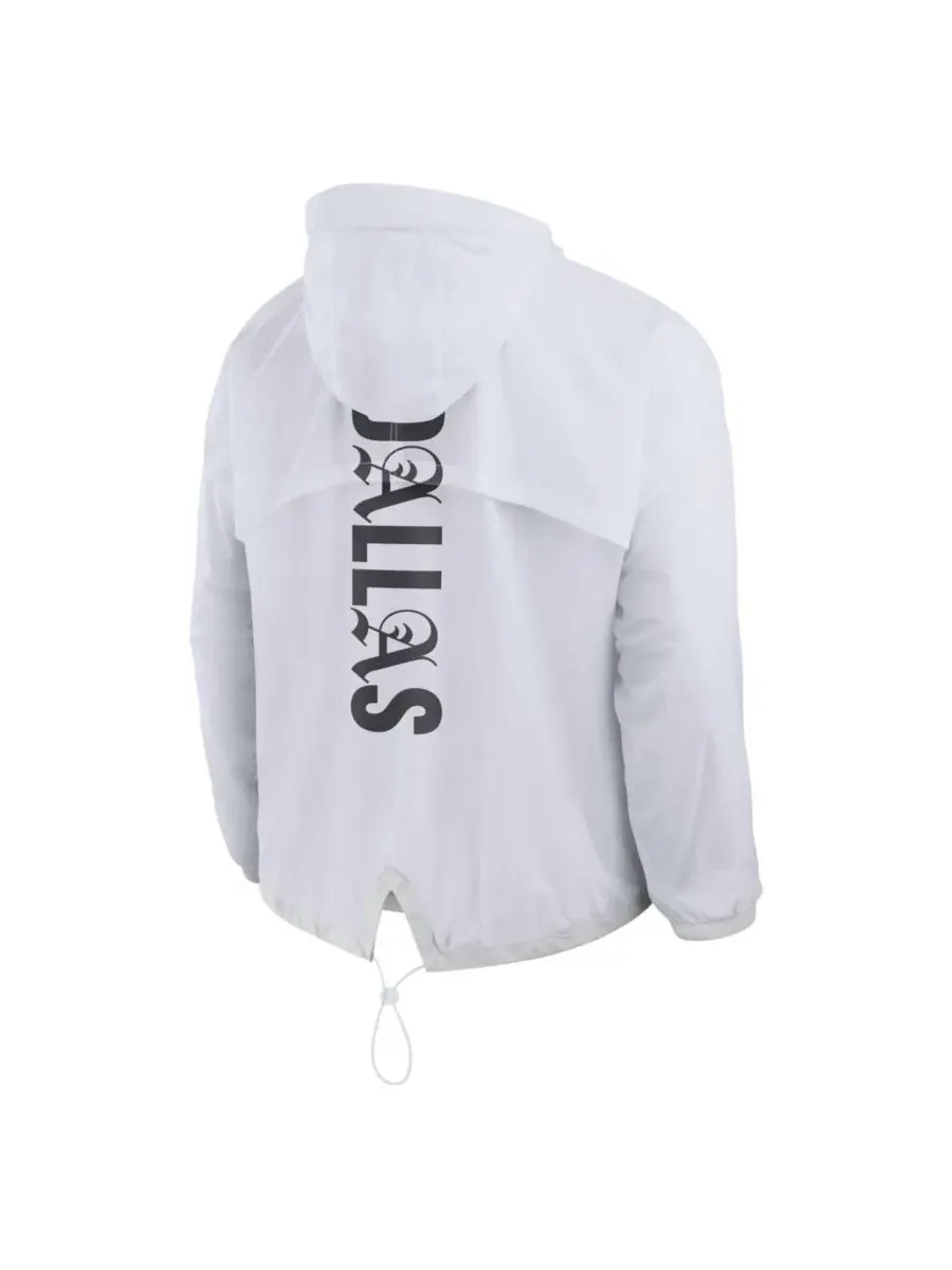 Ветровка с капюшоном Dallas Cowboys Type Play Down Full-Zip Fanatics — изображение 3 из 3, белый серый