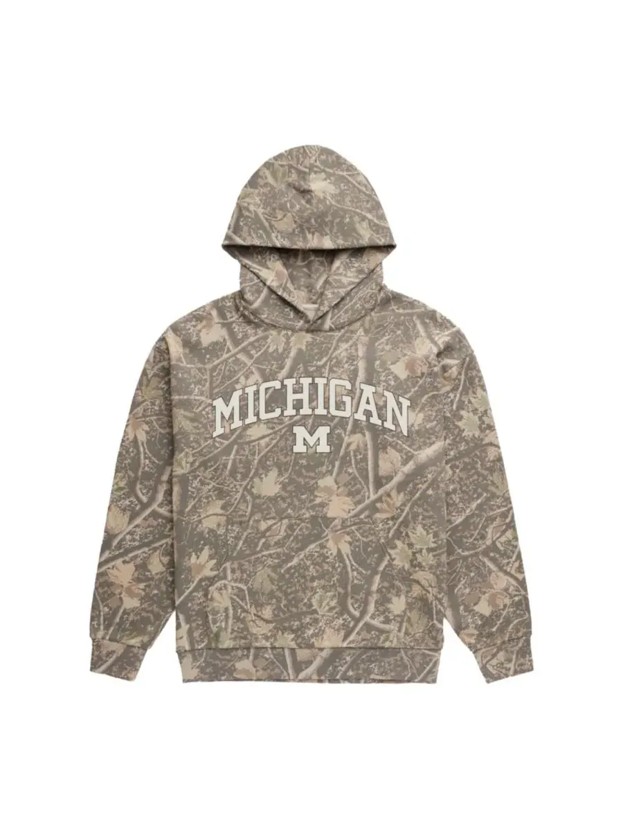 Худи с камуфляжным принтом Michigan Wolverines Back Bay Fleece Uscape Apparel — изображение 1 из 1