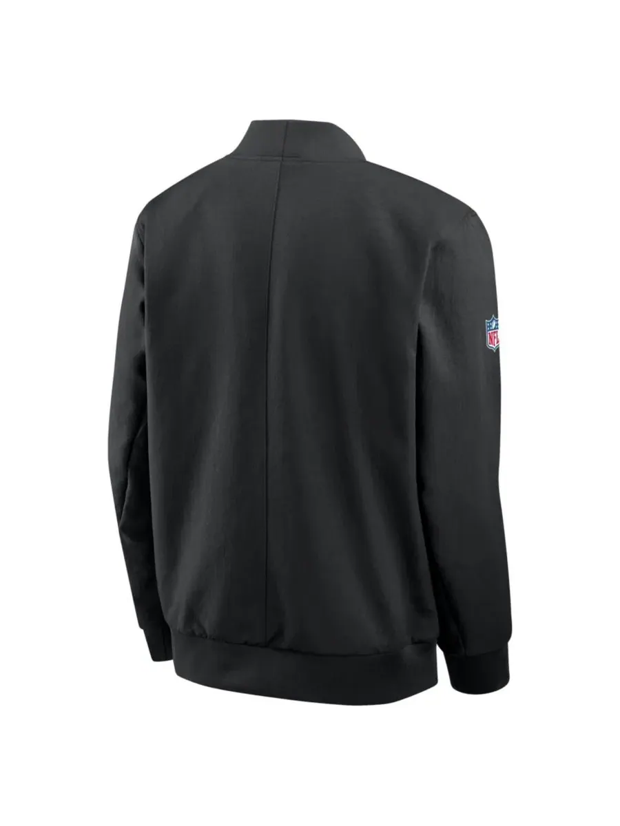 Куртка-бомбер с полной застежкой-молнией San Francisco 49ers Sideline Nike — изображение 2 из 5, черный