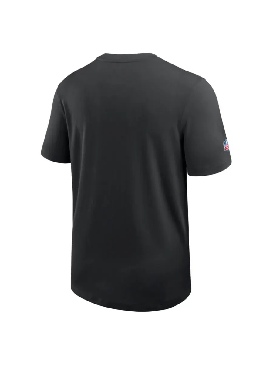 Футболка с коротким рукавом Nike Black Sideline UV Dri-FIT Coaches — изображение 3 из 4, черный